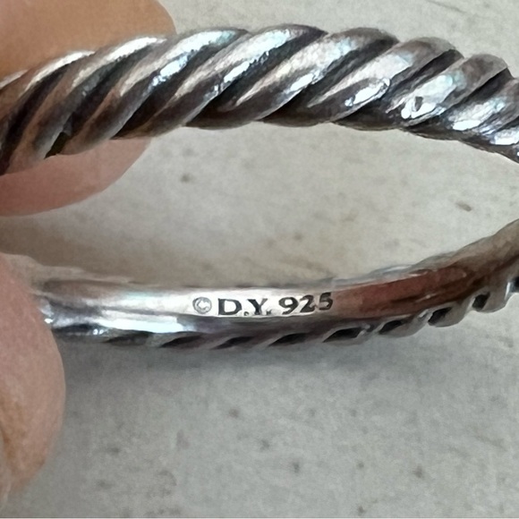 🔴Authentic DAVID YURMAN Diamond Sterling Silver heart Ring🔴 - Picture 6 of 6